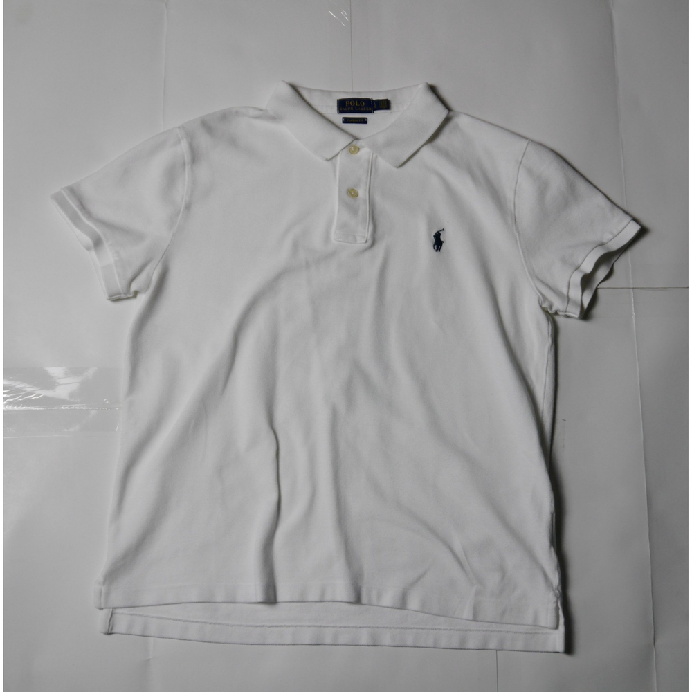Polo Ralph Lauren Men's Large Short Sleeve White Polo